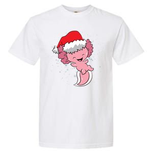 Cute Christmas Axolotl Santa Garment-Dyed Heavyweight T-Shirt