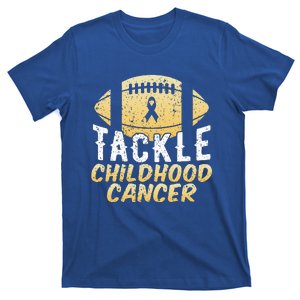 Childhood Cancer Awareness Tackle Childhood Cancer Football T-Shirt