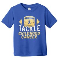 Childhood Cancer Awareness Tackle Childhood Cancer Football Toddler T-Shirt