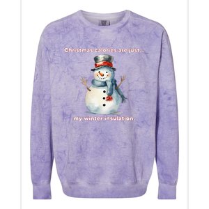 Christmas Calories Are Just My Winter Christmas Design Colorblast Crewneck Sweatshirt