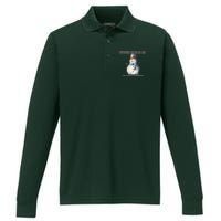 Christmas Calories Are Just My Winter Christmas Design Performance Long Sleeve Polo