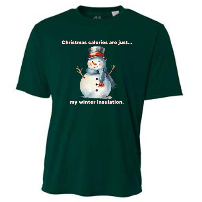 Christmas Calories Are Just My Winter Christmas Design Cooling Performance Crew T-Shirt