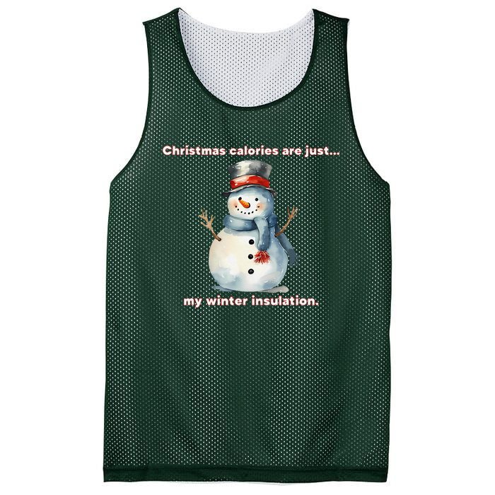 Christmas Calories Are Just My Winter Christmas Design Mesh Reversible Basketball Jersey Tank