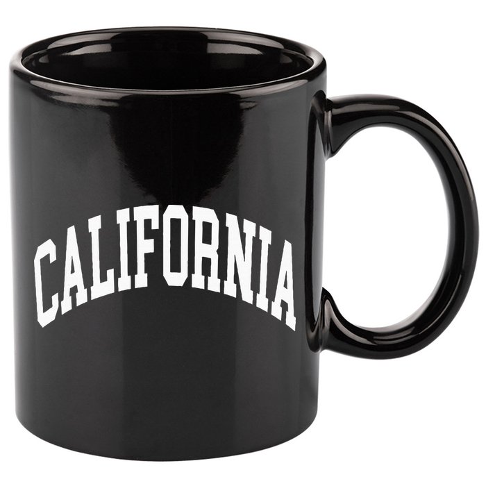 California 11oz C Handle Ceramic Mug