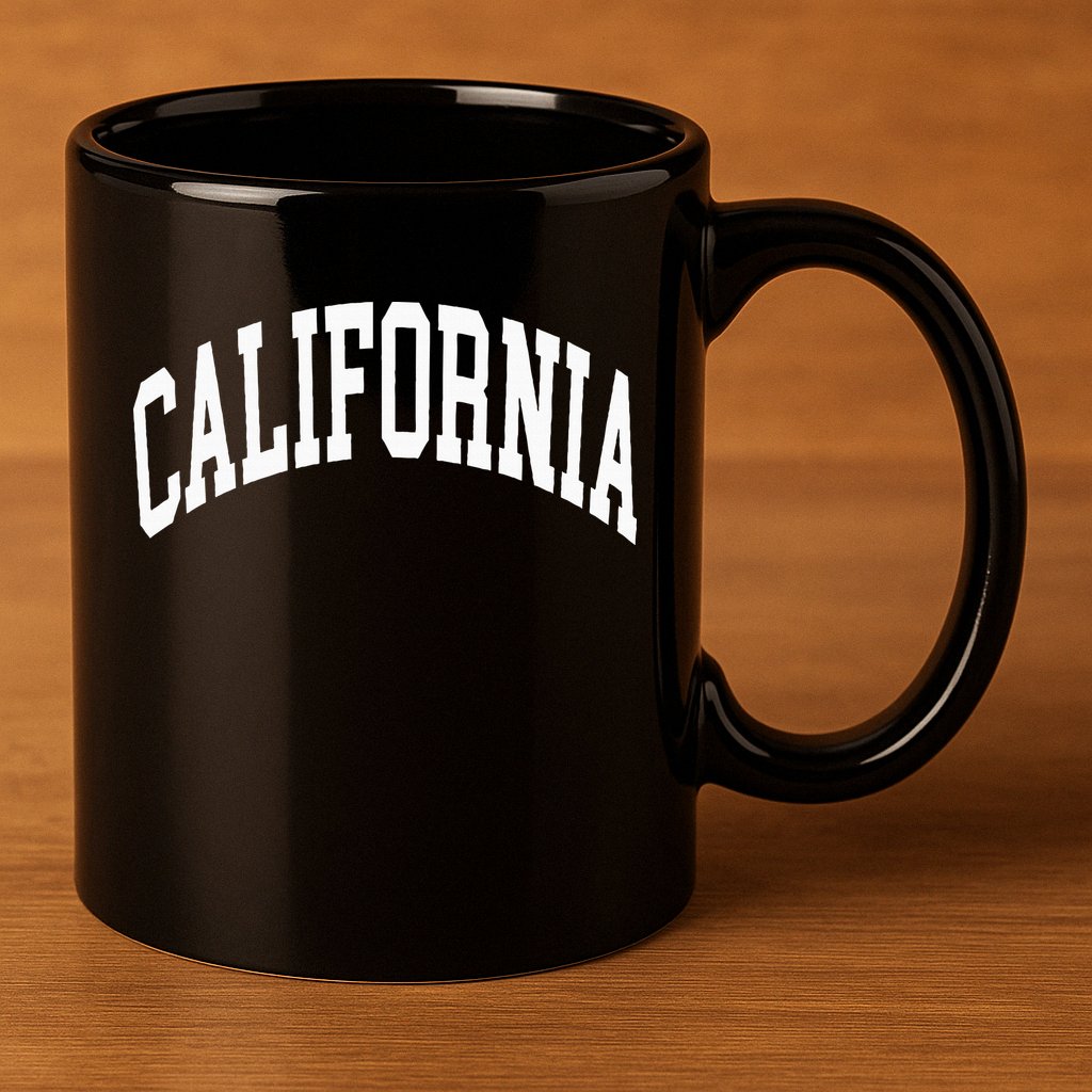 California 11oz C Handle Ceramic Mug