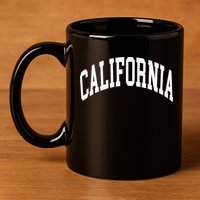 California 11oz C Handle Ceramic Mug