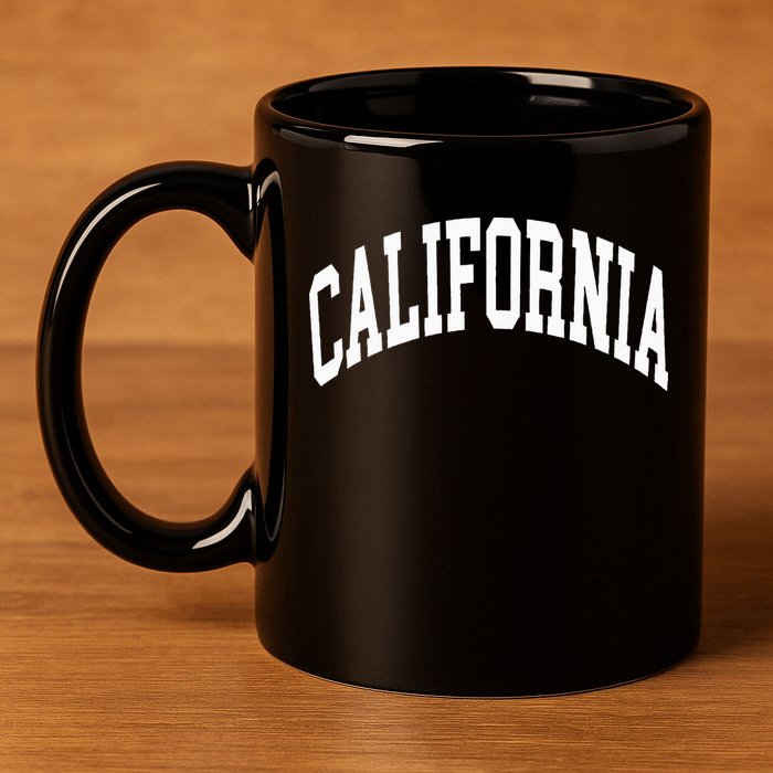 California 11oz C Handle Ceramic Mug