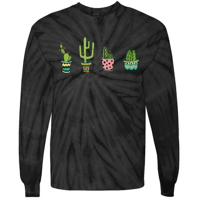 Cactus Tie-Dye Long Sleeve Shirt