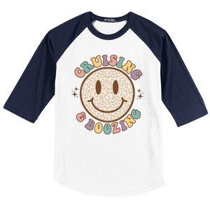 Cool Cruising And Boozing With Smiley Baseball Sleeve Shirt