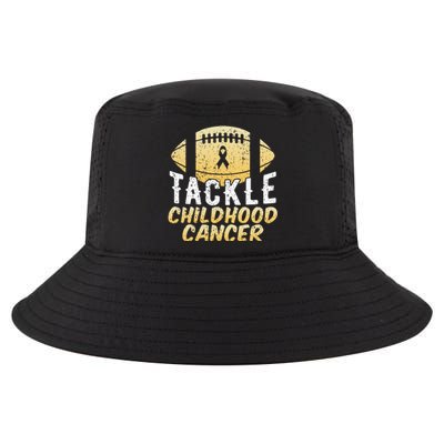 Childhood Cancer Awareness Tackle Childhood Cancer Football Cool Comfort Performance Bucket Hat