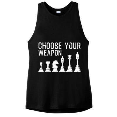 Cool Chess Art For Chess Player Chess Lovers Ladies PosiCharge Tri-Blend Wicking Tank