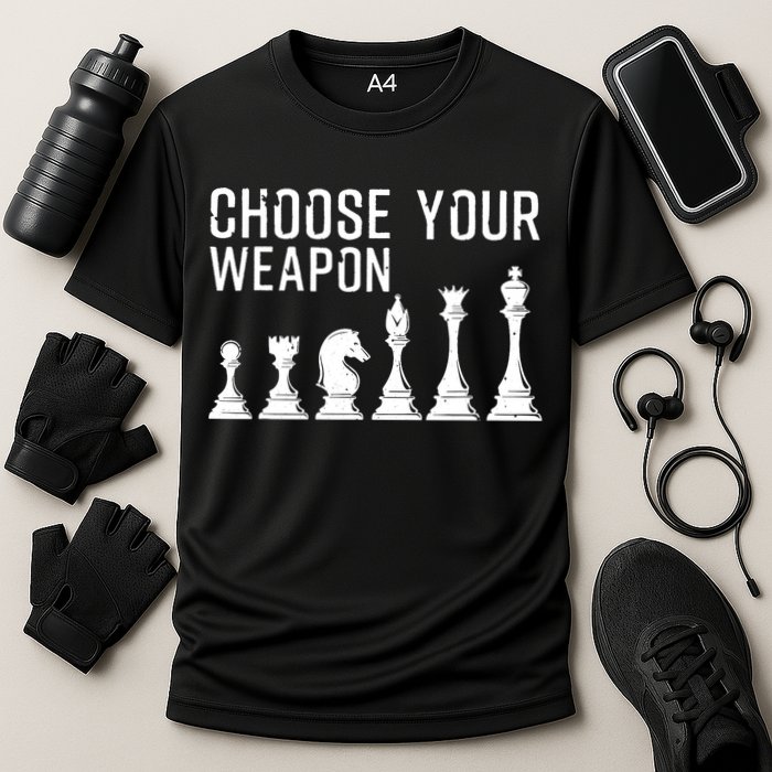 Cool Chess Art For Chess Player Chess Lovers Performance Shirt