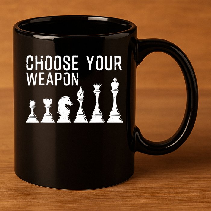 Cool Chess Art For Chess Player Chess Lovers 11oz C Handle Ceramic Mug