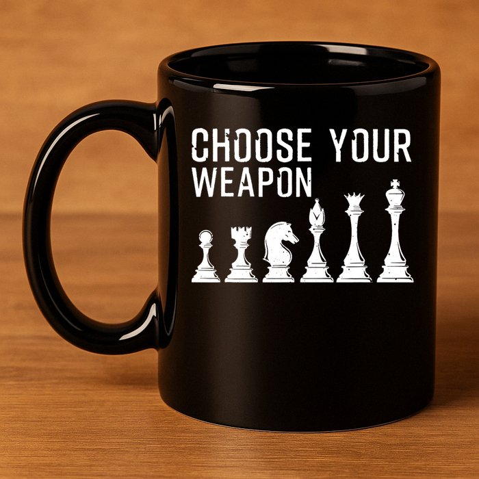 Cool Chess Art For Chess Player Chess Lovers 11oz C Handle Ceramic Mug