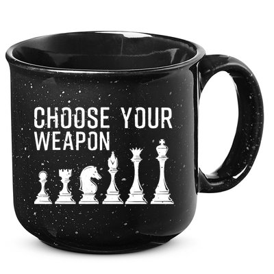 Cool Chess Art For Chess Player Chess Lovers 15oz Campfire Ceramic Mug
