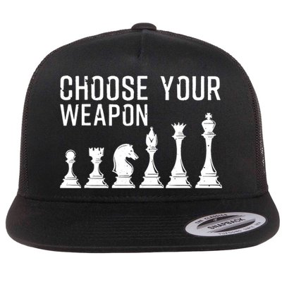 Cool Chess Art For Chess Player Chess Lovers Flatbill Hat