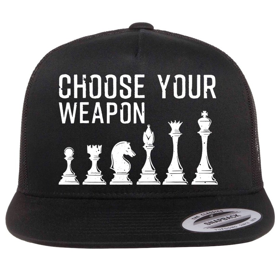 Cool Chess Art For Chess Player Chess Lovers Flatbill Hat
