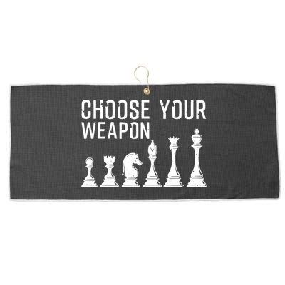 Cool Chess Art For Chess Player Chess Lovers Large Microfiber Waffle Golf Towel