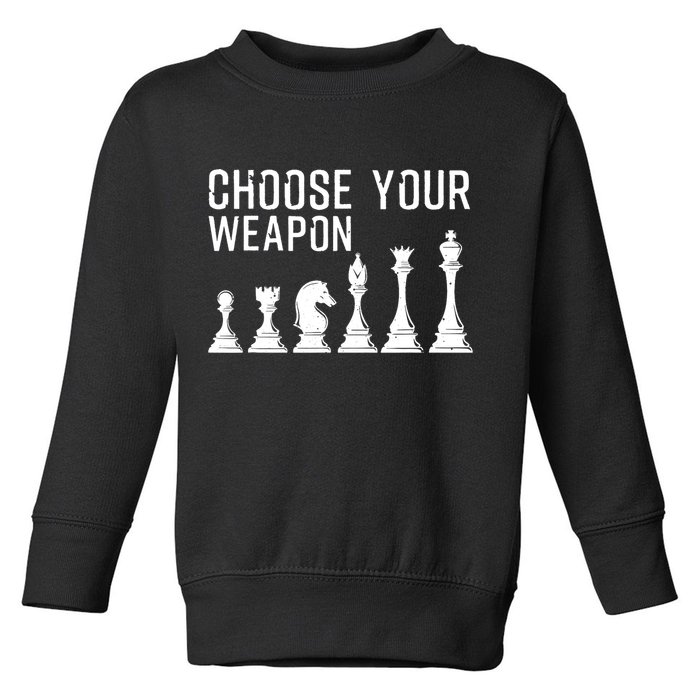 Cool Chess Art For Chess Player Chess Lovers Toddler Sweatshirt