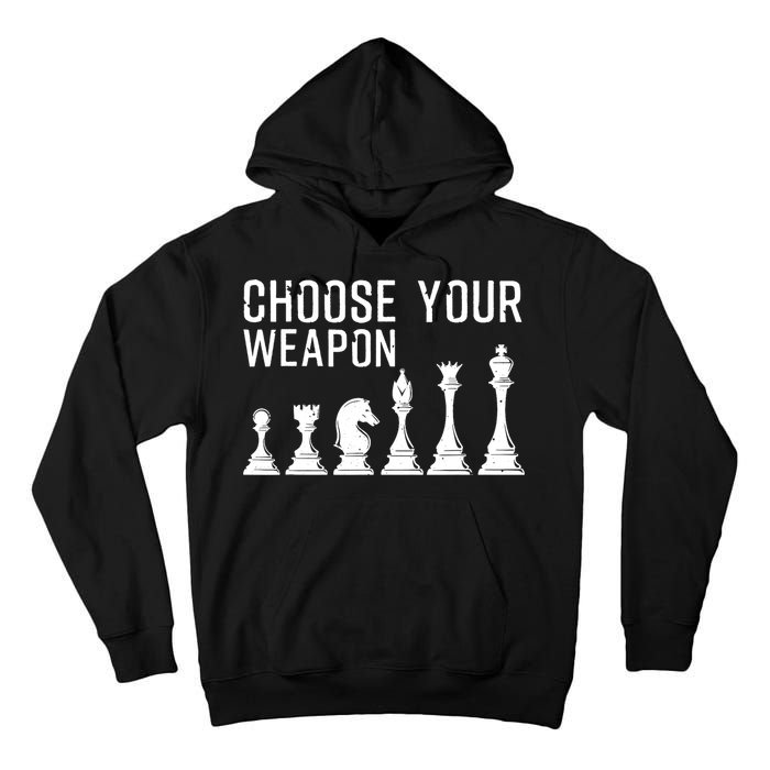 Cool Chess Art For Chess Player Chess Lovers Tall Hoodie