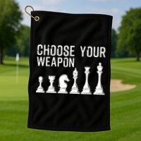 Cool Chess Art For Chess Player Chess Lovers Golf Towel