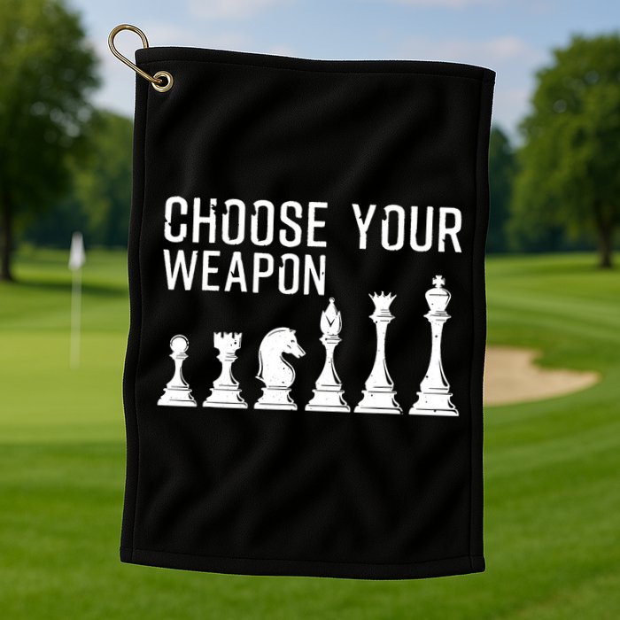 Cool Chess Art For Chess Player Chess Lovers Golf Towel