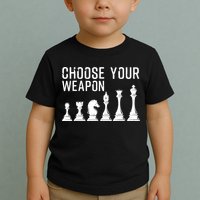 Cool Chess Art For Chess Player Chess Lovers Toddler T-Shirt