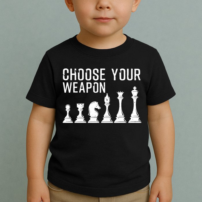 Cool Chess Art For Chess Player Chess Lovers Toddler T-Shirt