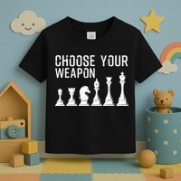 Cool Chess Art For Chess Player Chess Lovers Toddler T-Shirt