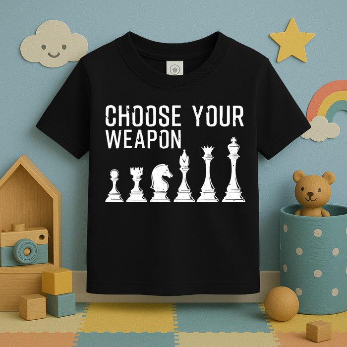 Cool Chess Art For Chess Player Chess Lovers Toddler T-Shirt
