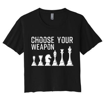 Cool Chess Art For Chess Player Chess Lovers Crop Top