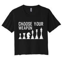 Cool Chess Art For Chess Player Chess Lovers Crop Top