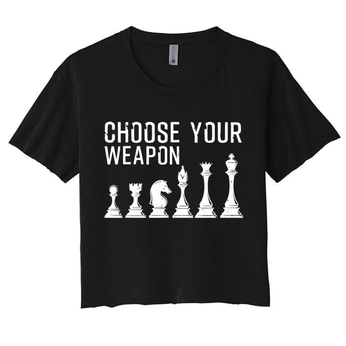 Cool Chess Art For Chess Player Chess Lovers Crop Top