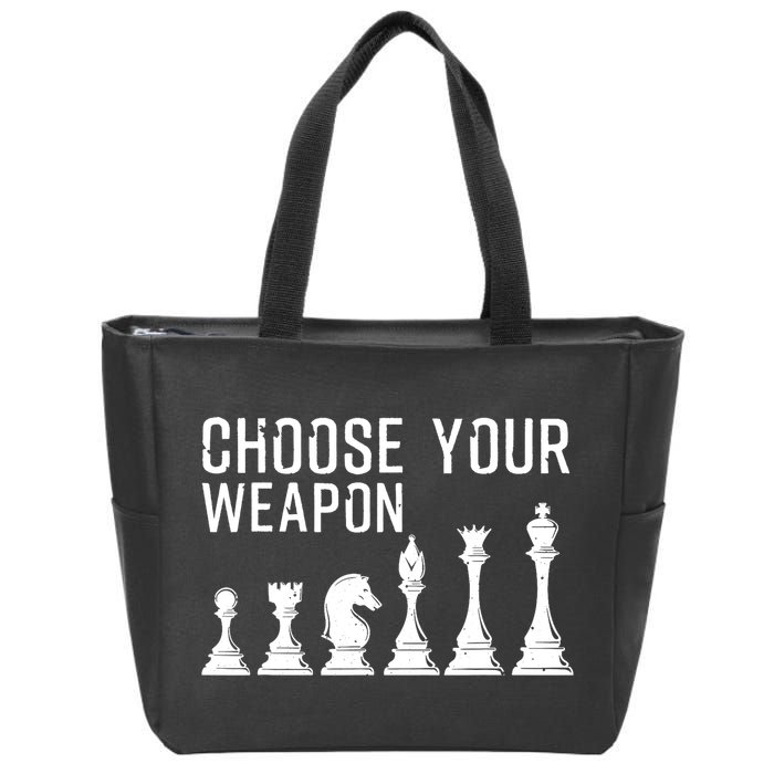 Cool Chess Art For Chess Player Chess Lovers Zip Tote Bag