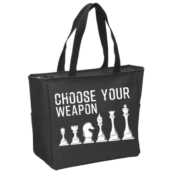 Cool Chess Art For Chess Player Chess Lovers Zip Tote Bag