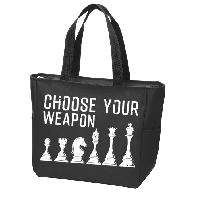 Cool Chess Art For Chess Player Chess Lovers Zip Tote Bag