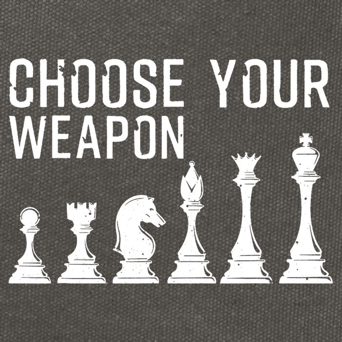 Cool Chess Art For Chess Player Chess Lovers Cotton Canvas Backpack