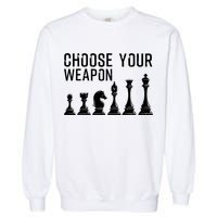 Cool Chess Art For Chess Player Chess Lovers Garment-Dyed Sweatshirt