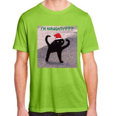 Cursed Cat Angry Meme Im Naughty? Christmas Gift Adult ChromaSoft Performance T-Shirt