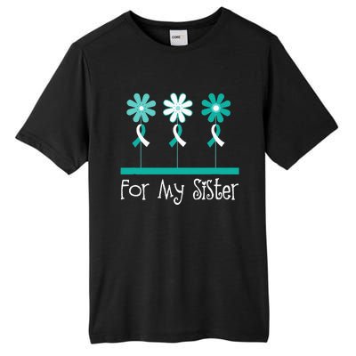 Cervical Cancer Awareness For My Sister Support Tall Fusion ChromaSoft Performance T-Shirt