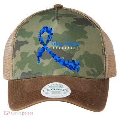Colon Cancer Awareness Ribbon Legacy Tie Dye Trucker Hat