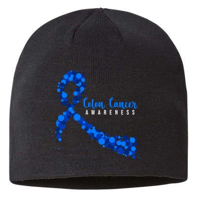 Colon Cancer Awareness Ribbon Sustainable Beanie