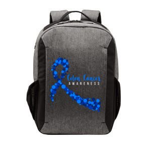 Colon Cancer Awareness Ribbon Vector Backpack