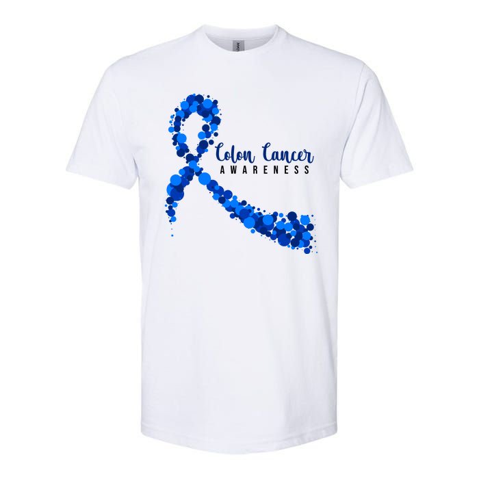 Colon Cancer Awareness Ribbon Softstyle CVC T-Shirt