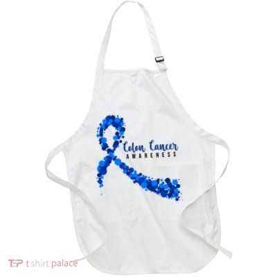 Colon Cancer Awareness Ribbon Apron