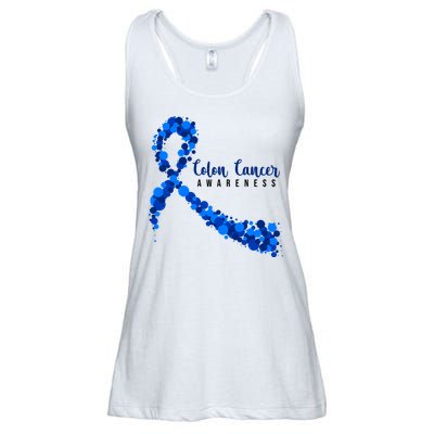 Colon Cancer Awareness Ribbon Ladies Essential Flowy Tank