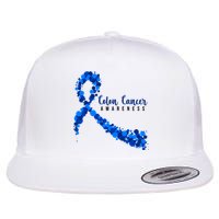 Colon Cancer Awareness Ribbon Flatbill Hat