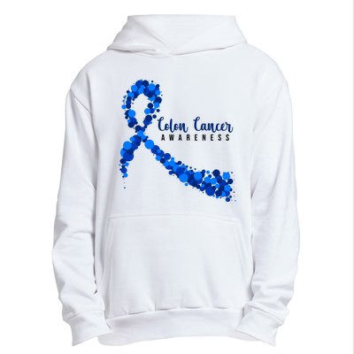 Colon Cancer Awareness Ribbon Urban Pullover Hoodie