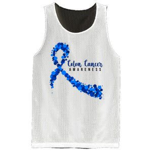 Colon Cancer Awareness Ribbon Mesh Reversible Basketball Jersey Tank