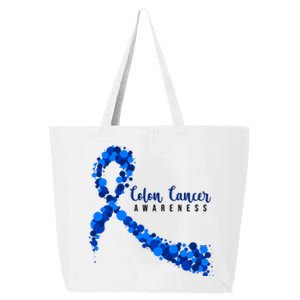 Colon Cancer Awareness Ribbon 25L Jumbo Tote